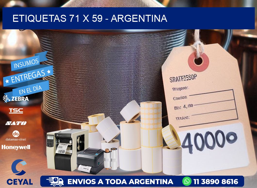 ETIQUETAS 71 x 59 - ARGENTINA