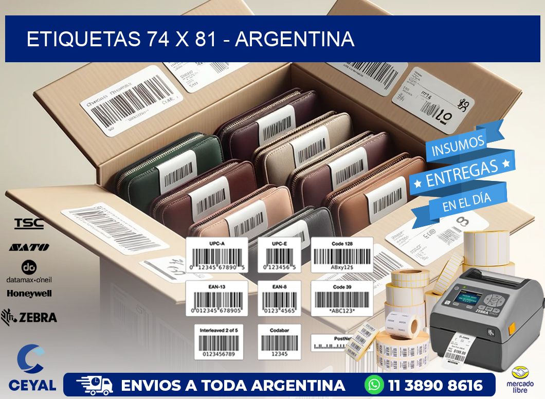 ETIQUETAS 74 x 81 - ARGENTINA