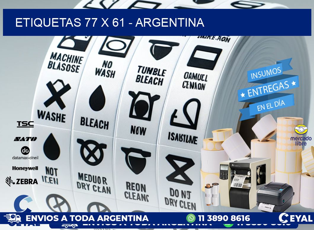 ETIQUETAS 77 x 61 - ARGENTINA