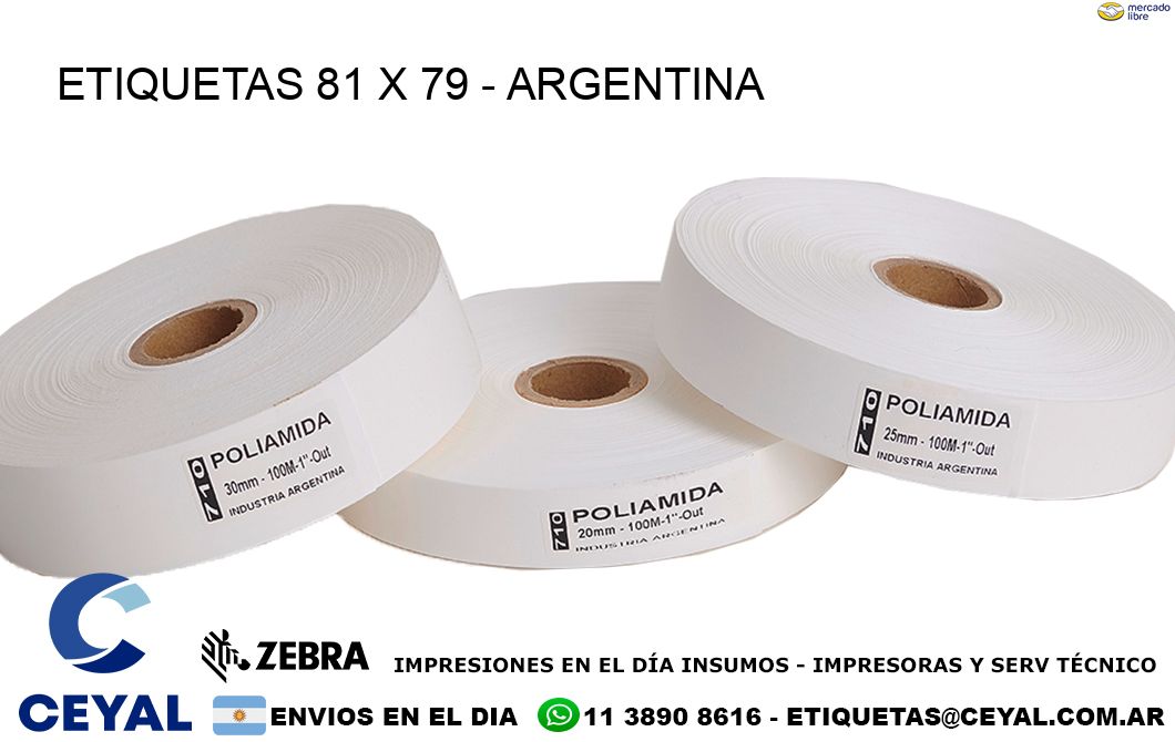 ETIQUETAS 81 x 79 - ARGENTINA