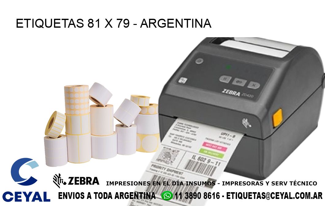 ETIQUETAS 81 x 79 - ARGENTINA