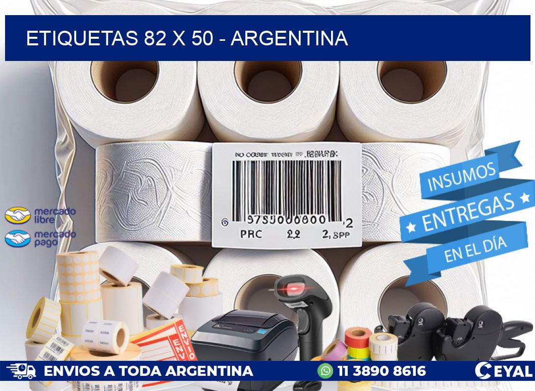 ETIQUETAS 82 x 50 - ARGENTINA