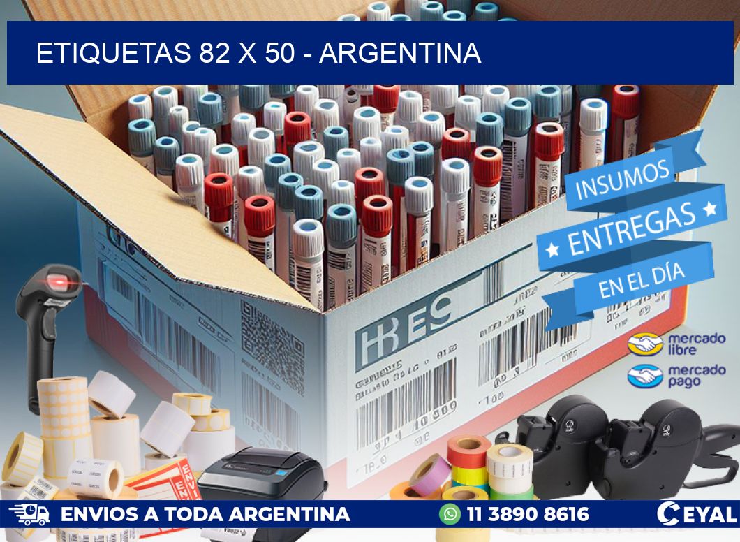 ETIQUETAS 82 x 50 - ARGENTINA