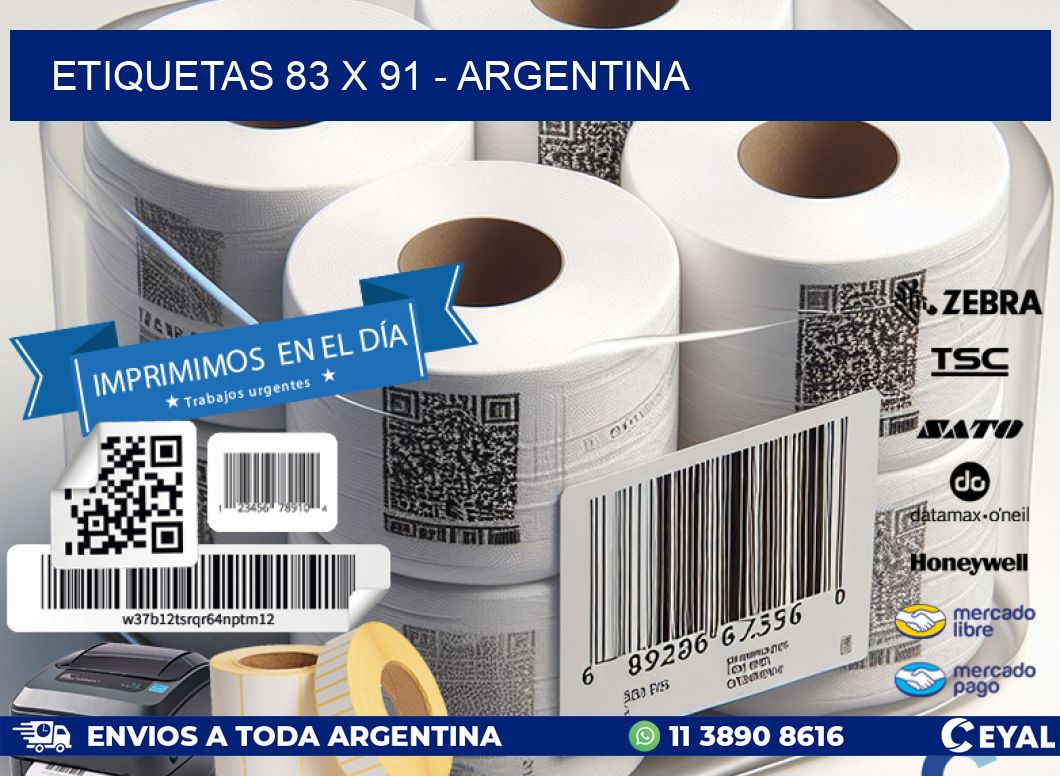 ETIQUETAS 83 x 91 - ARGENTINA