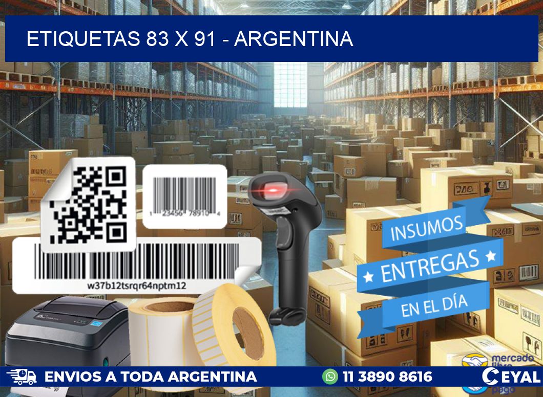 ETIQUETAS 83 x 91 - ARGENTINA