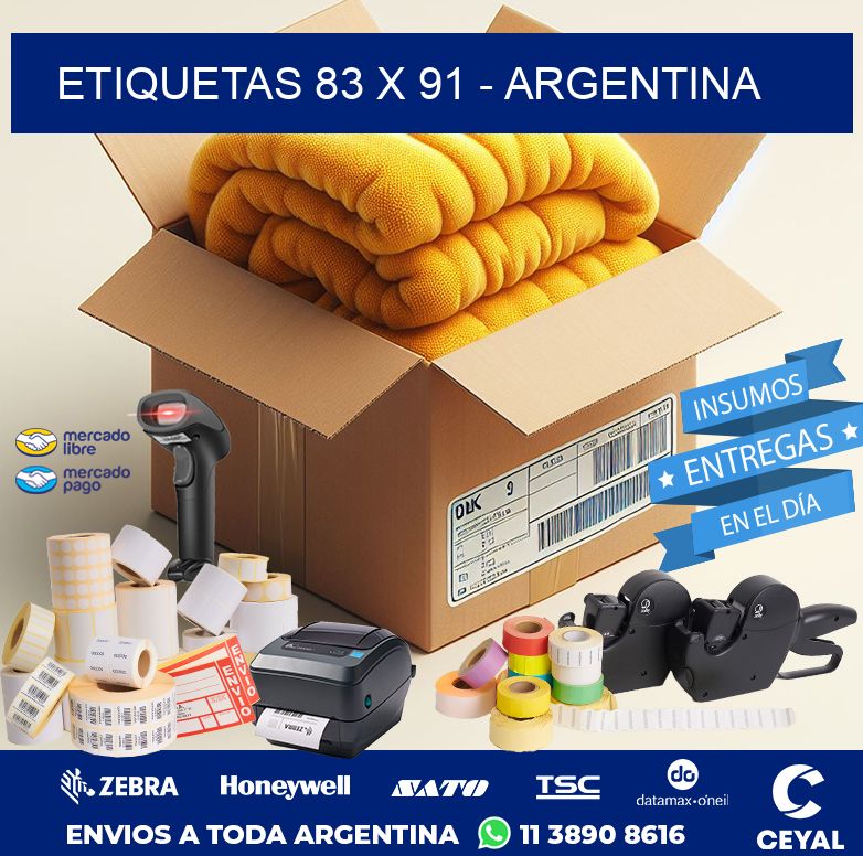 ETIQUETAS 83 x 91 - ARGENTINA