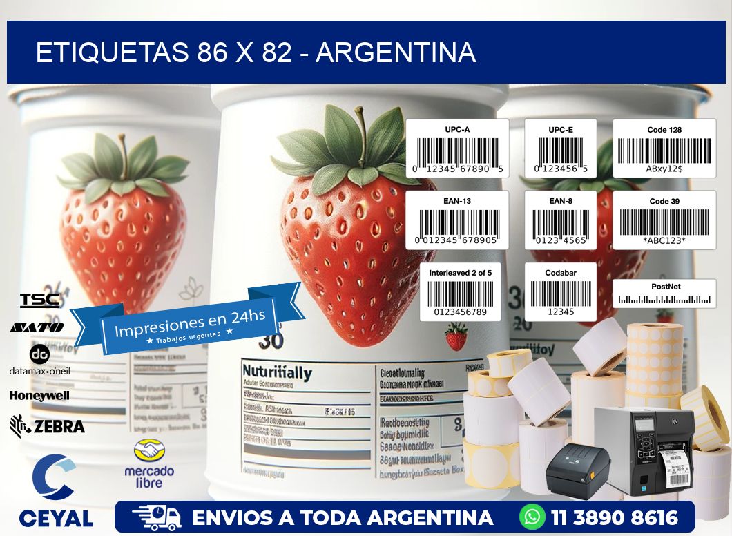 ETIQUETAS 86 x 82 - ARGENTINA