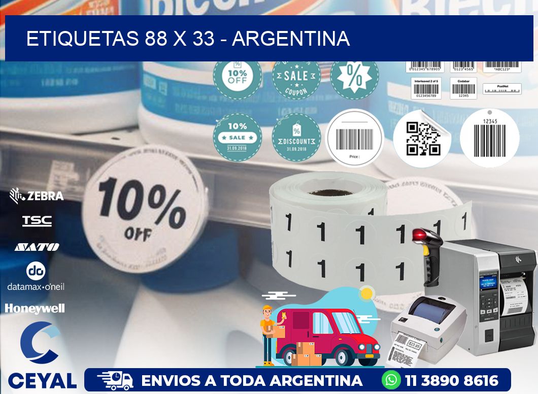 ETIQUETAS 88 x 33 - ARGENTINA