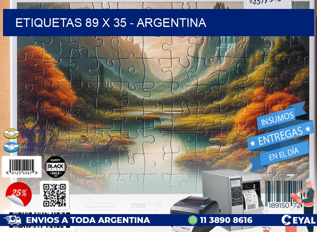 ETIQUETAS 89 x 35 - ARGENTINA