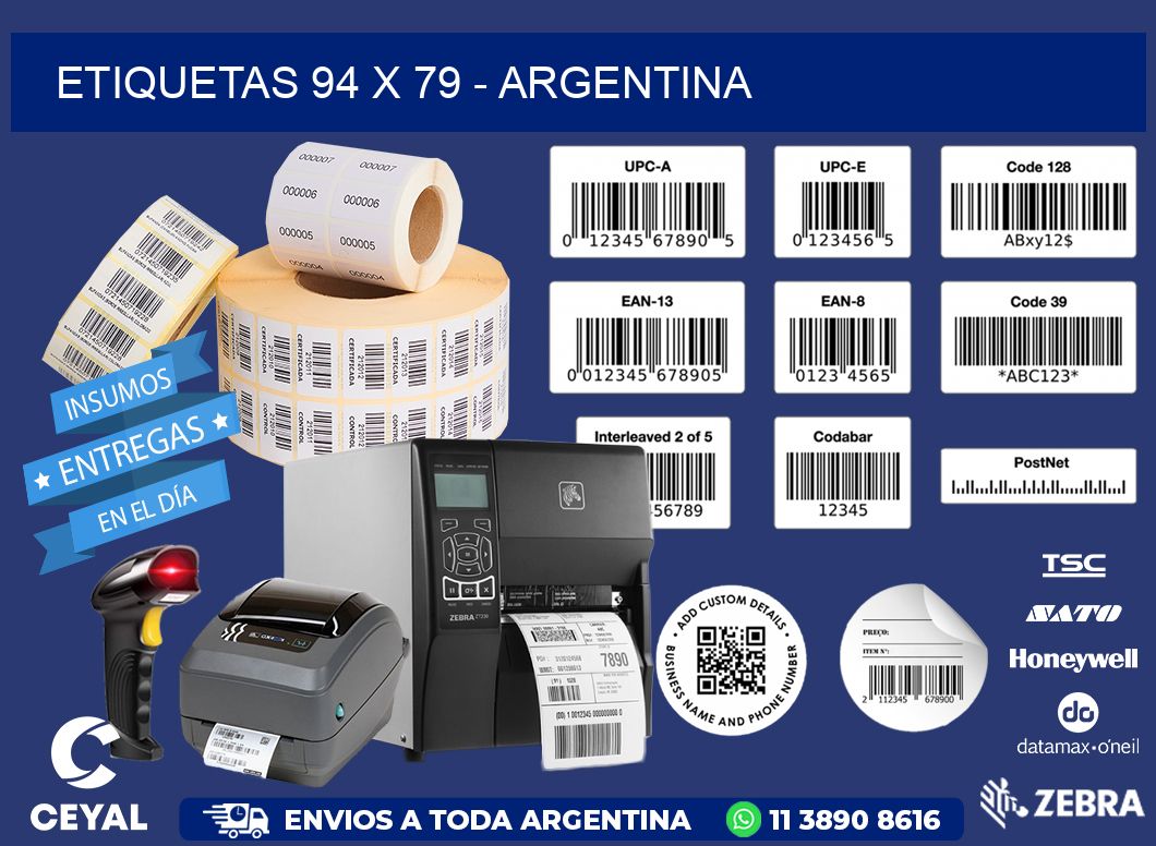 ETIQUETAS 94 x 79 - ARGENTINA