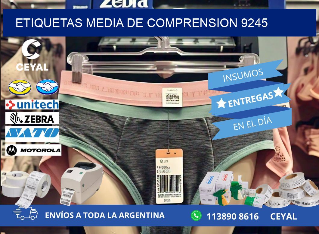 ETIQUETAS MEDIA DE COMPRENSION 9245