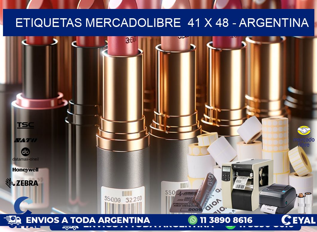 ETIQUETAS MERCADOLIBRE  41 x 48 – ARGENTINA