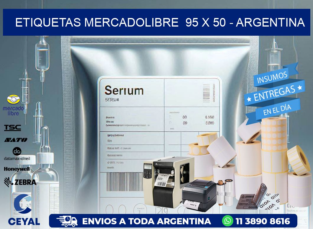 ETIQUETAS MERCADOLIBRE  95 x 50 – ARGENTINA