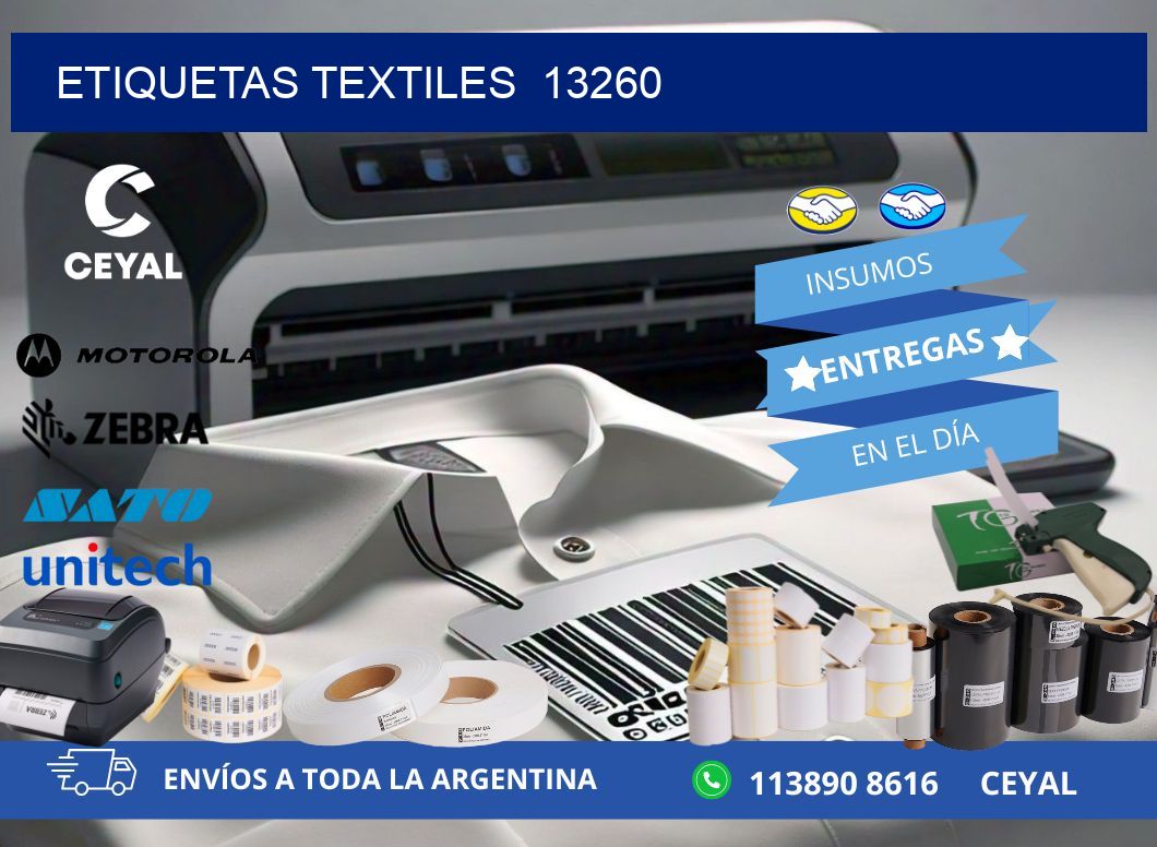 ETIQUETAS TEXTILES  13260