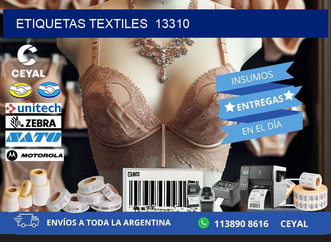ETIQUETAS TEXTILES 13310
