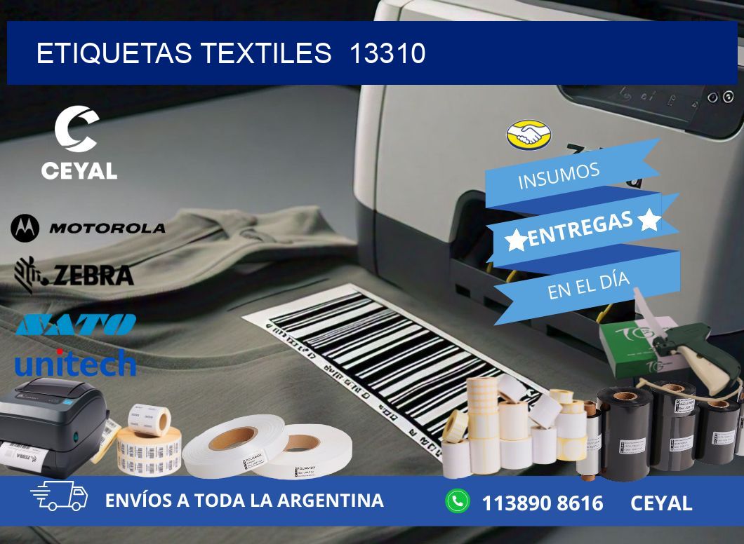 ETIQUETAS TEXTILES 13310