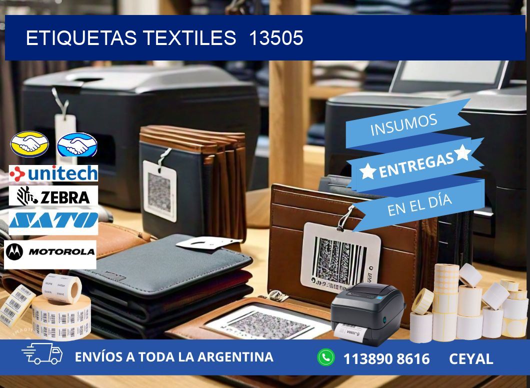 ETIQUETAS TEXTILES  13505