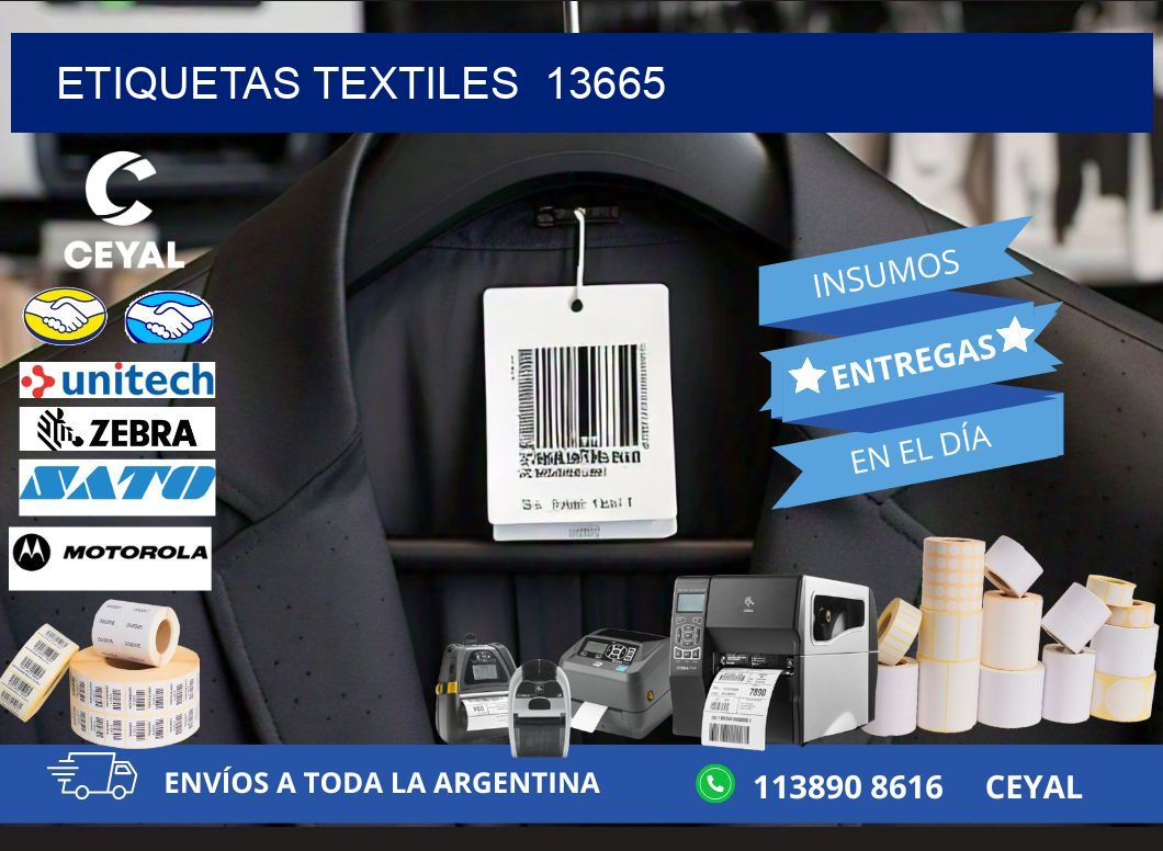 ETIQUETAS TEXTILES  13665