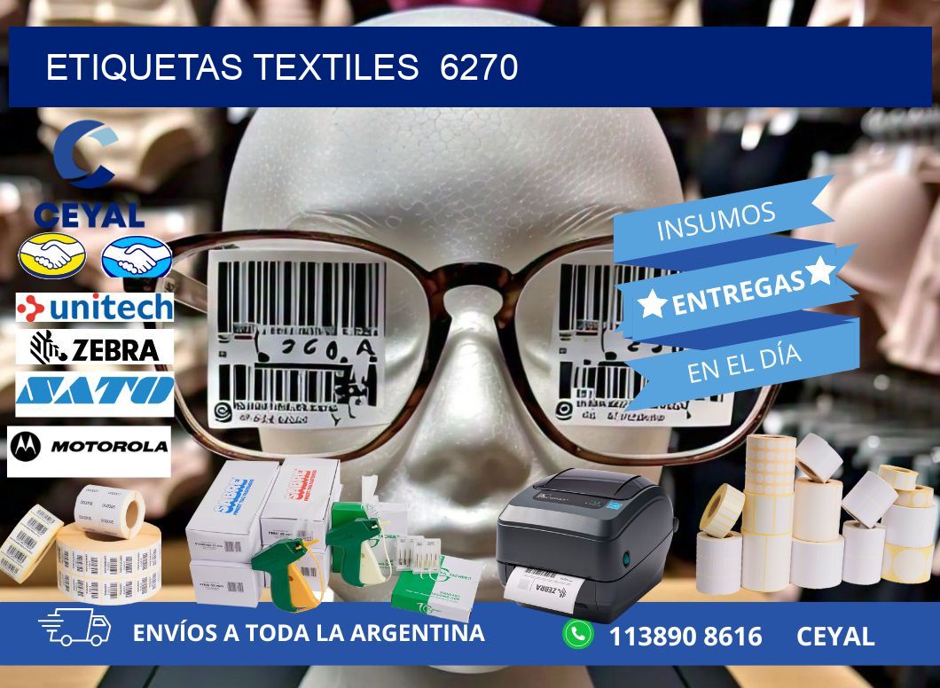 ETIQUETAS TEXTILES 6270