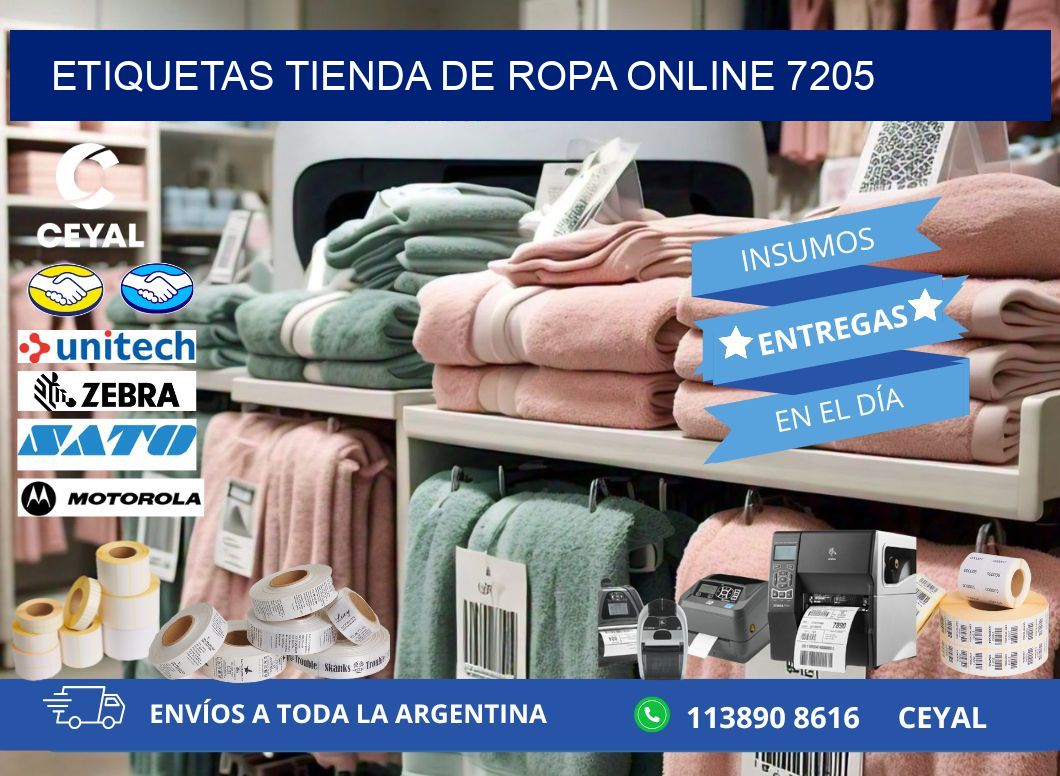 ETIQUETAS TIENDA DE ROPA ONLINE 7205