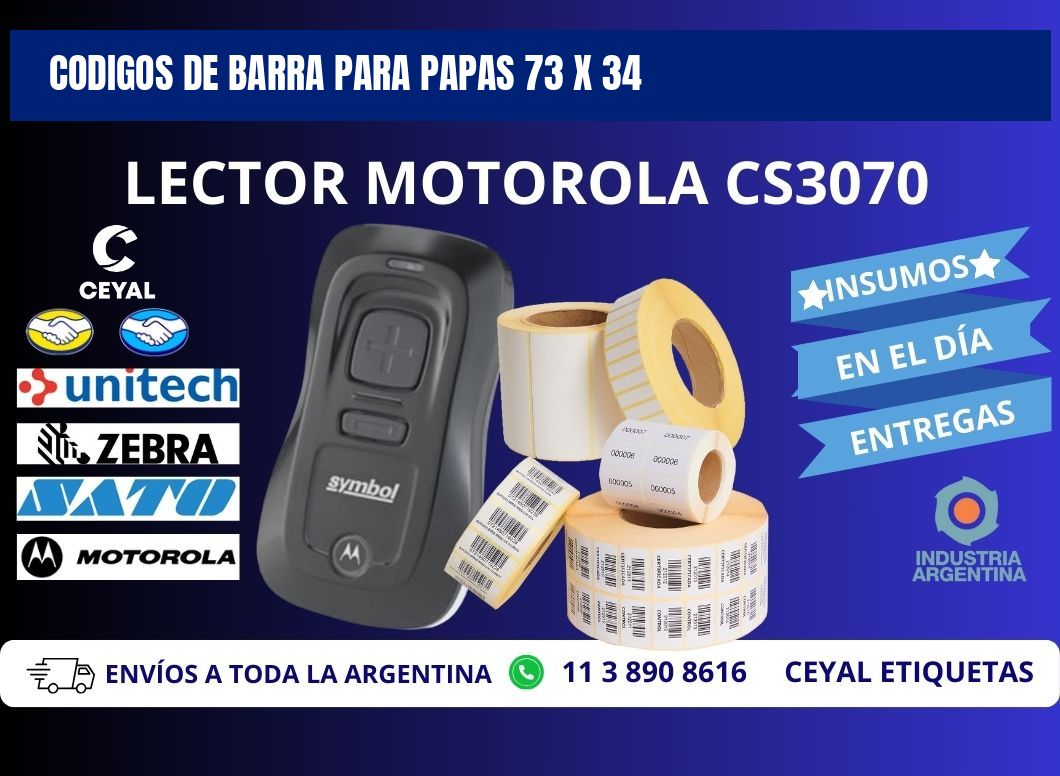CODIGOS DE BARRA PARA PAPAS 73 x 34