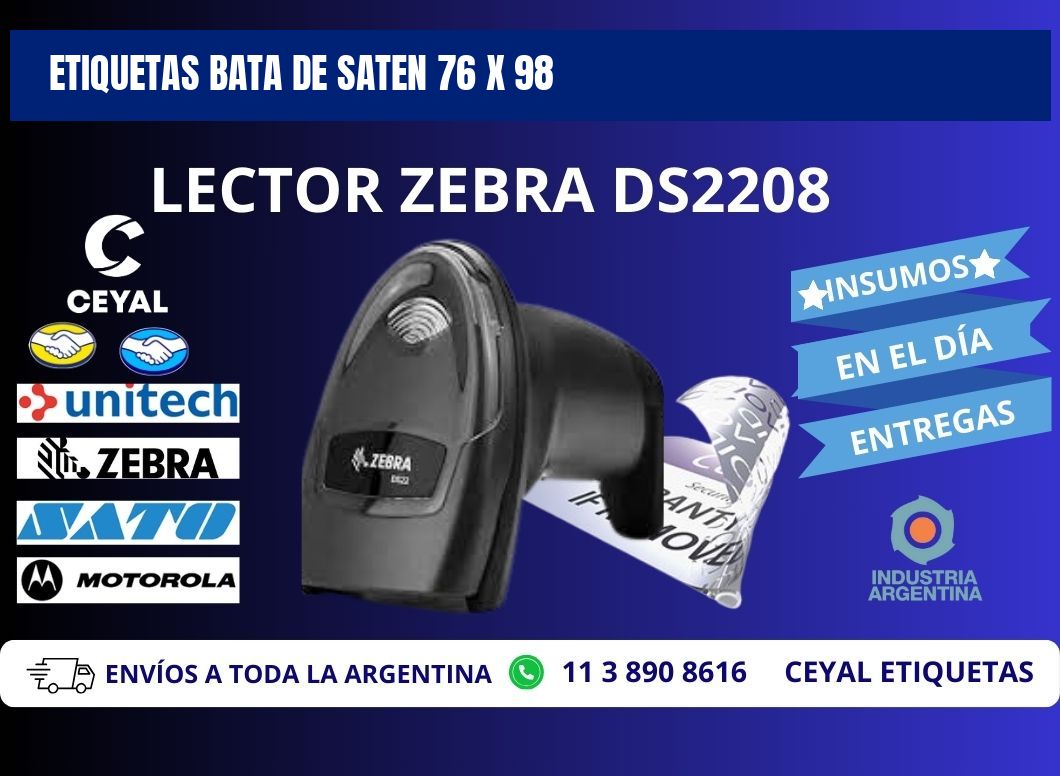 ETIQUETAS BATA DE SATEN 76 x 98