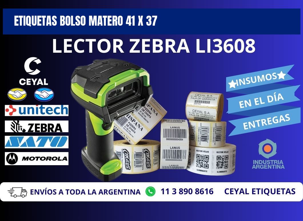 ETIQUETAS BOLSO MATERO 41 x 37