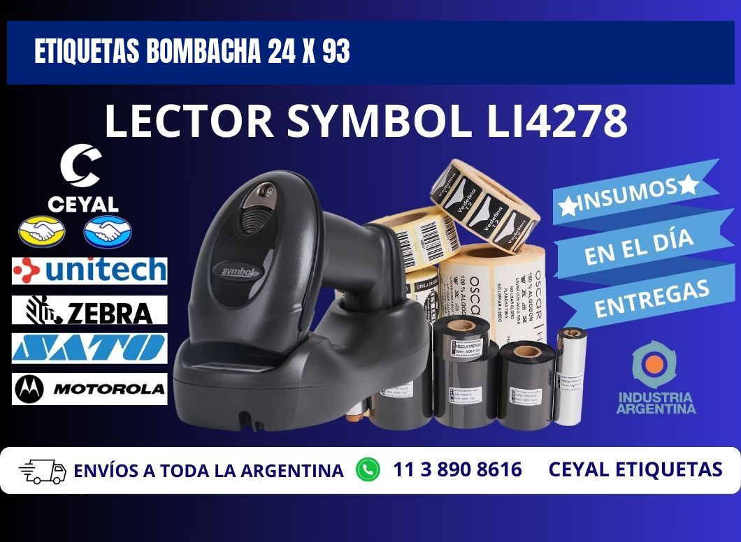 ETIQUETAS BOMBACHA 24 x 93