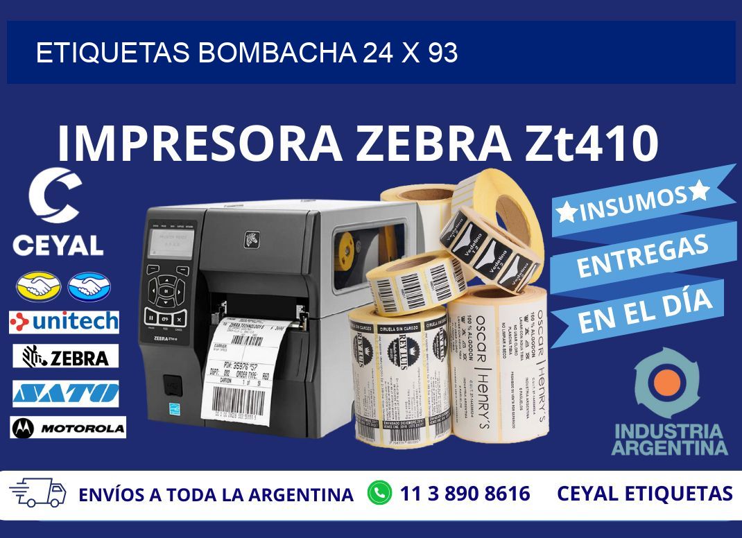 ETIQUETAS BOMBACHA 24 x 93