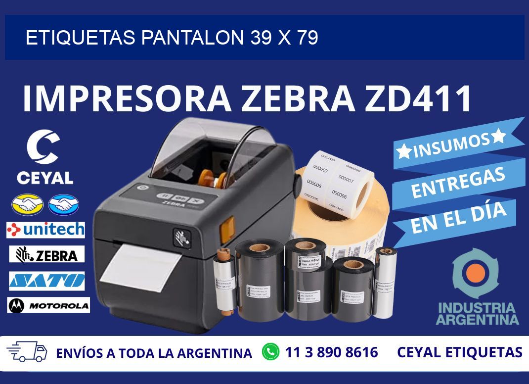 ETIQUETAS PANTALON 39 x 79