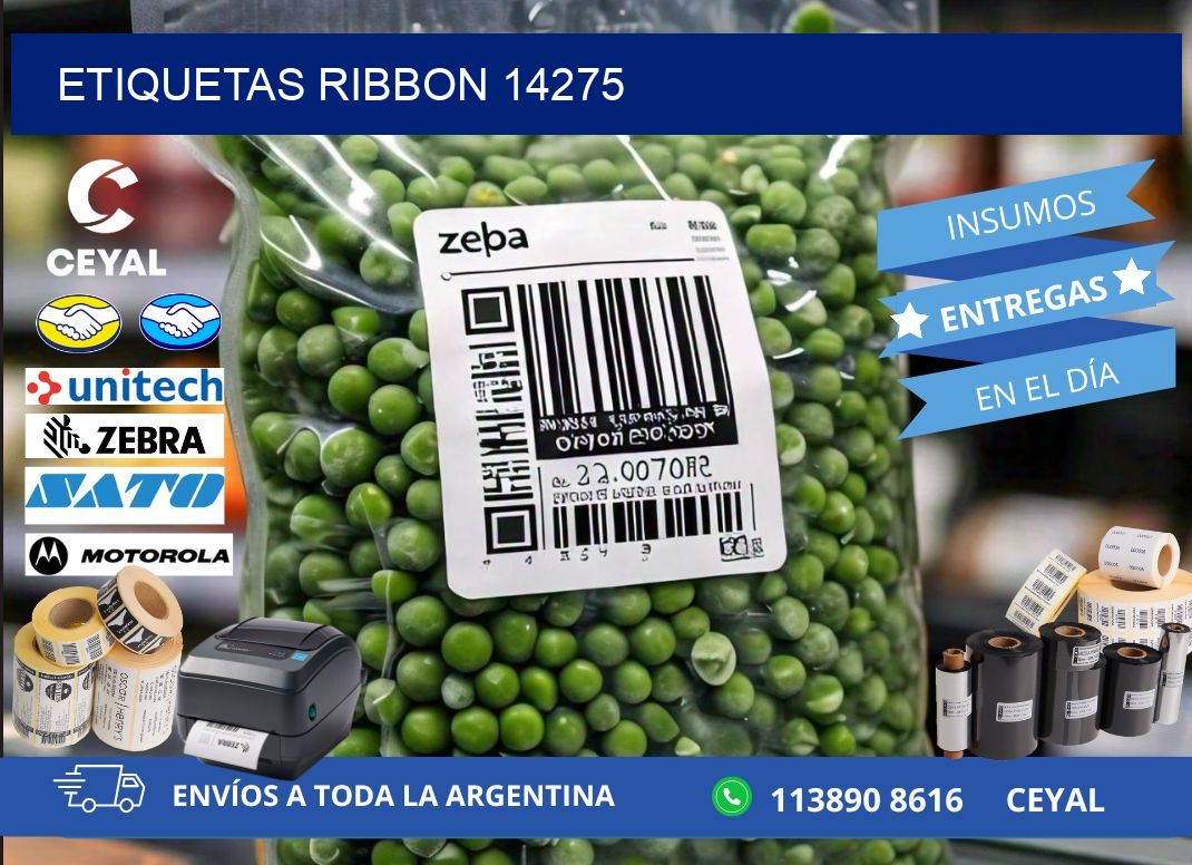 ETIQUETAS RIBBON 14275