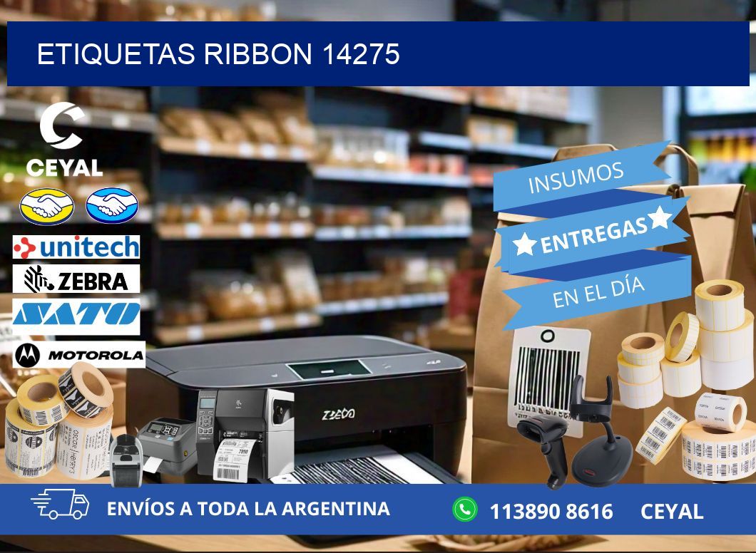 ETIQUETAS RIBBON 14275