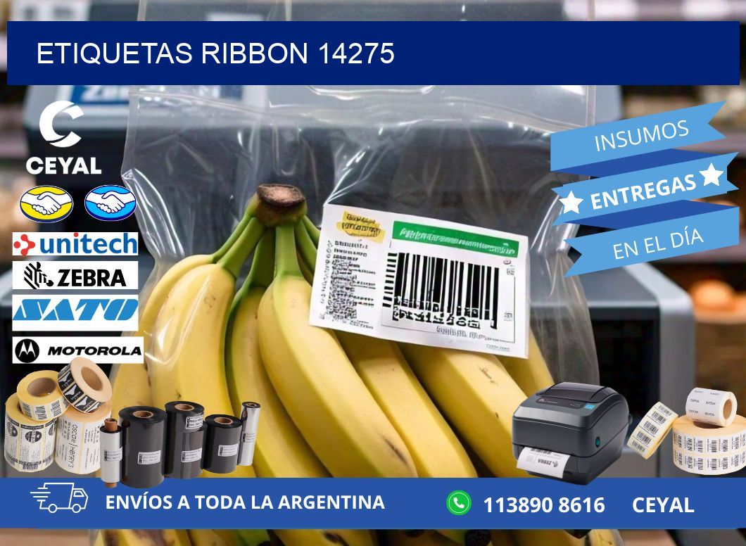 ETIQUETAS RIBBON 14275