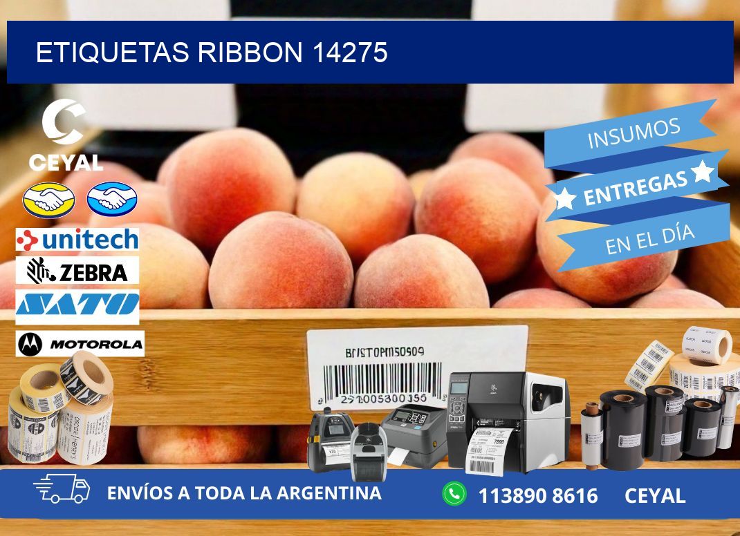 ETIQUETAS RIBBON 14275