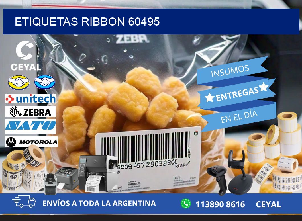 ETIQUETAS RIBBON 60495