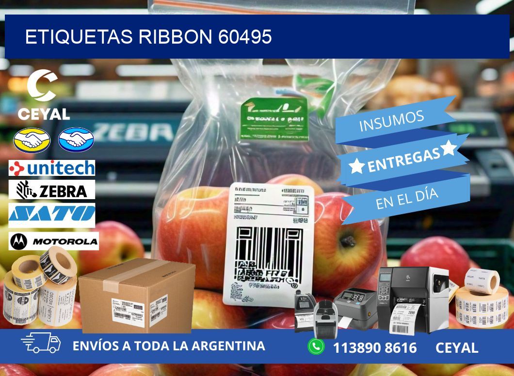 ETIQUETAS RIBBON 60495