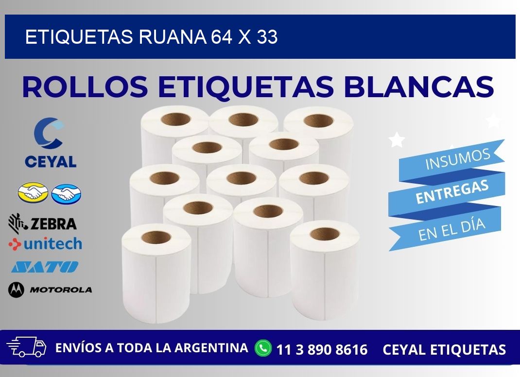 ETIQUETAS RUANA 64 x 33