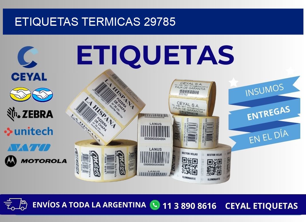 ETIQUETAS TERMICAS 29785