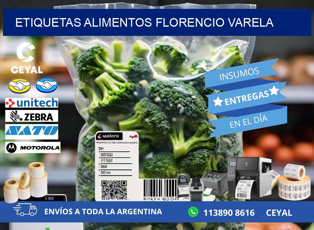 Etiquetas alimentos Florencio Varela