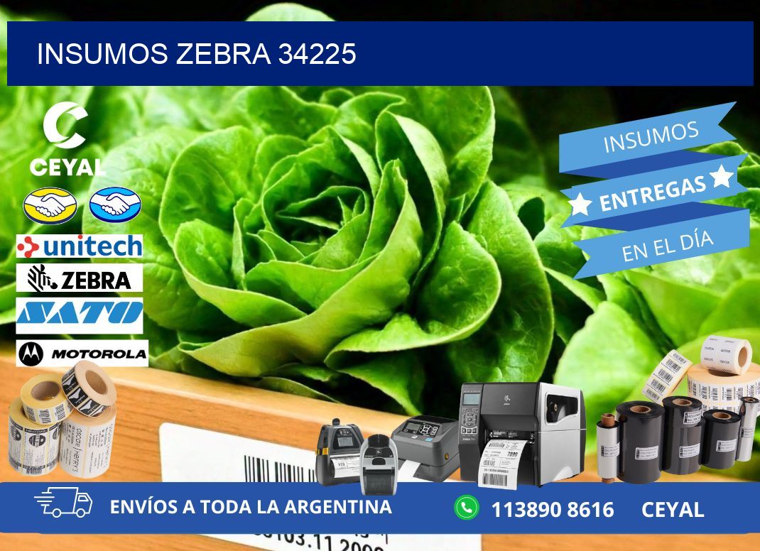 INSUMOS ZEBRA 34225