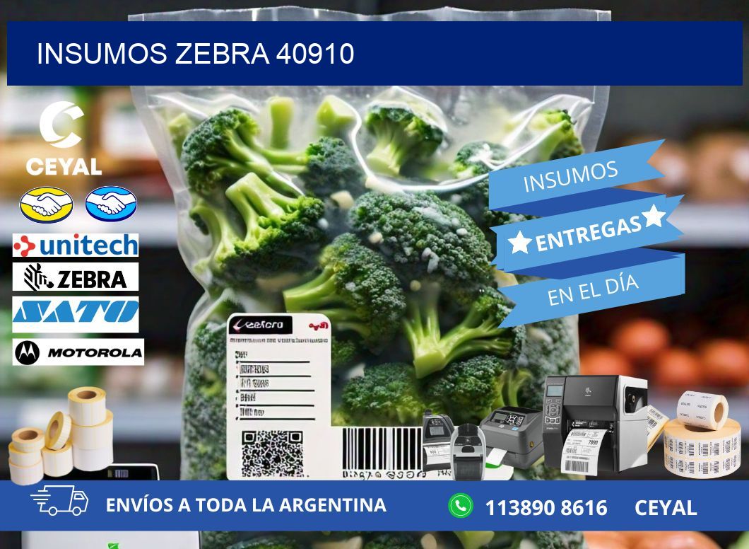 INSUMOS ZEBRA 40910