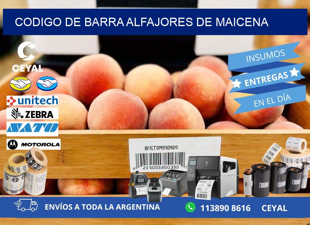 codigo de barra ALFAJORES DE MAICENA