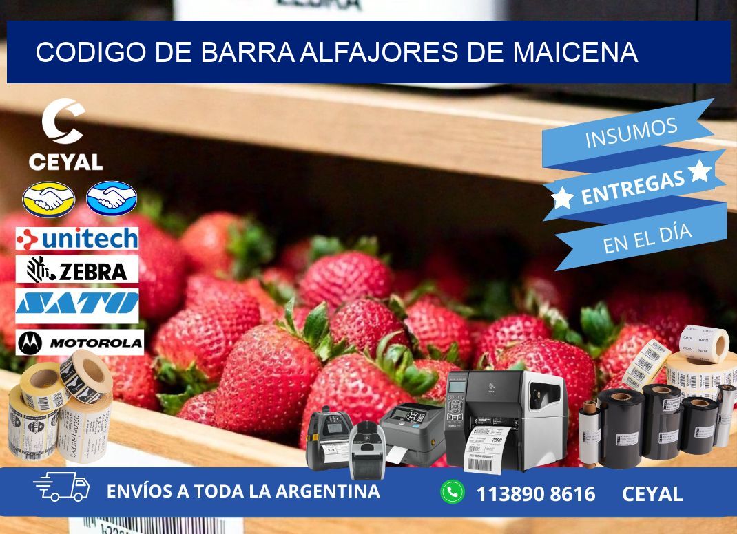 codigo de barra ALFAJORES DE MAICENA