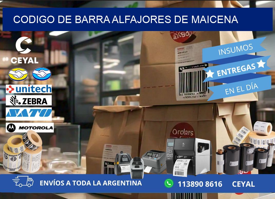 codigo de barra ALFAJORES DE MAICENA