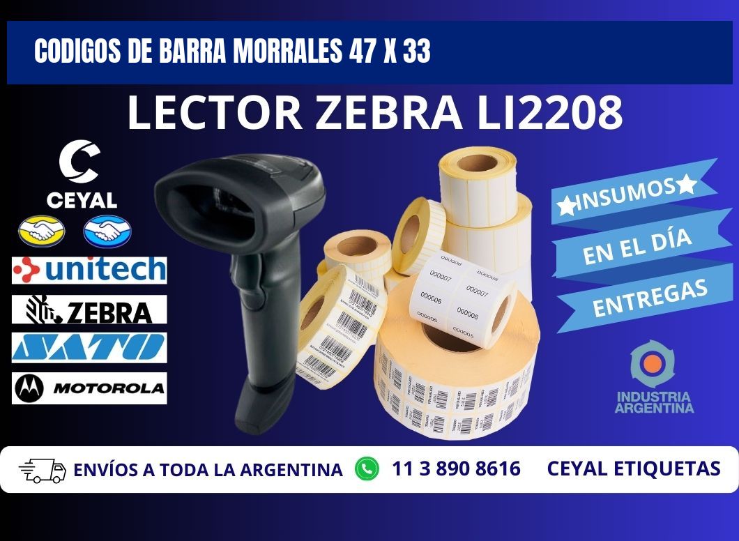 CODIGOS DE BARRA MORRALES 47 x 33