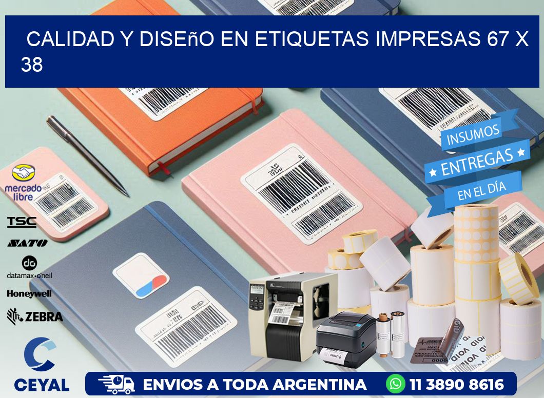 Calidad y Diseño en Etiquetas Impresas 67 x 38