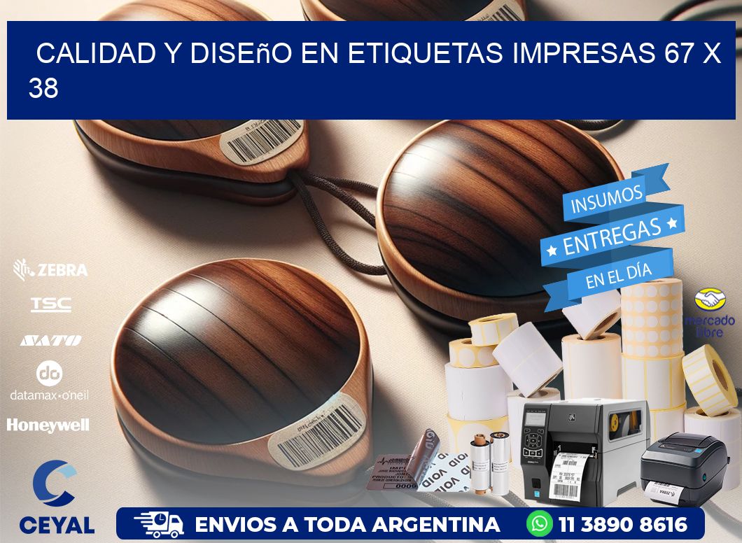 Calidad y Diseño en Etiquetas Impresas 67 x 38