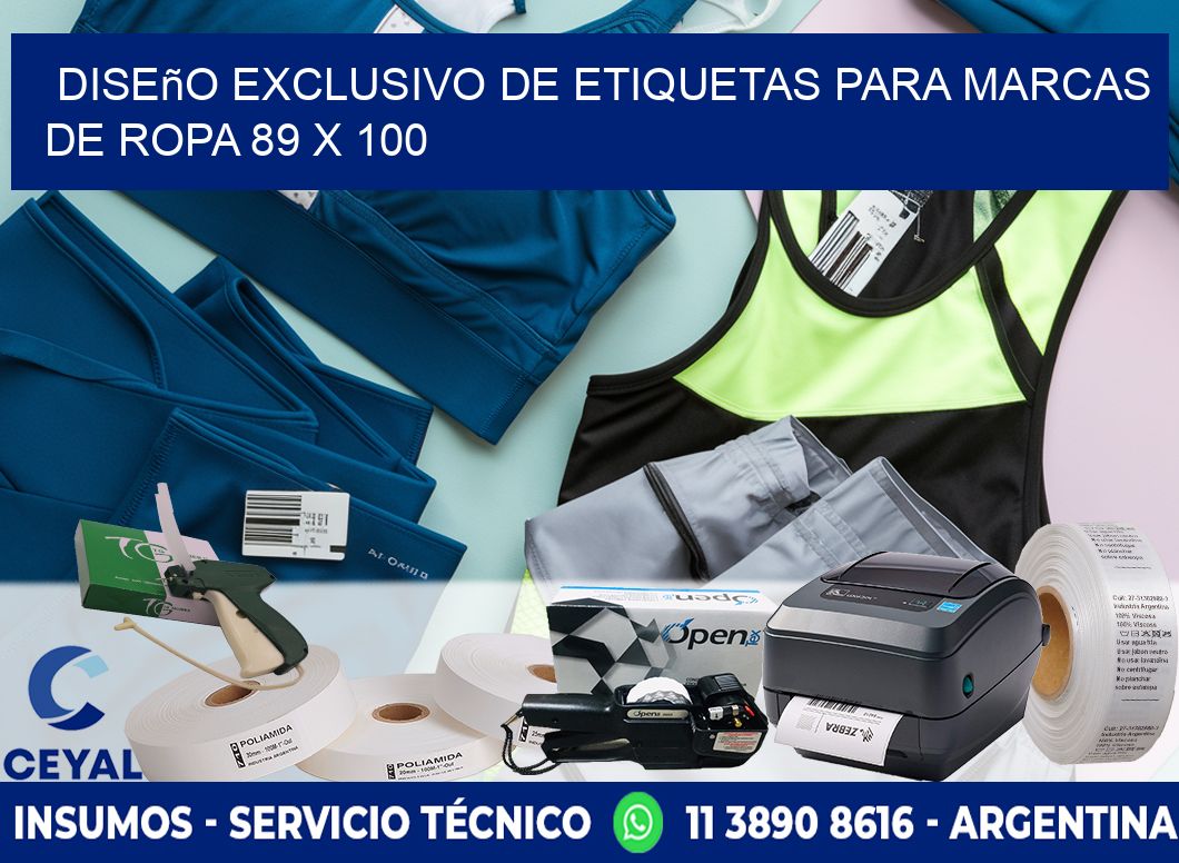 Diseño Exclusivo de Etiquetas para Marcas de Ropa 89 x 100