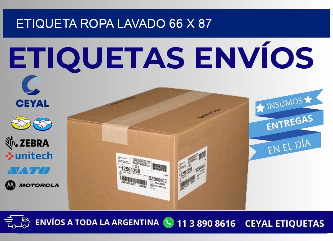 ETIQUETA ROPA LAVADO 66 x 87