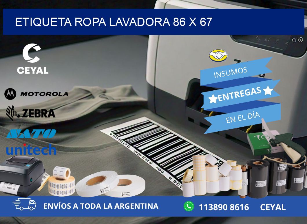 ETIQUETA ROPA LAVADORA 86 x 67